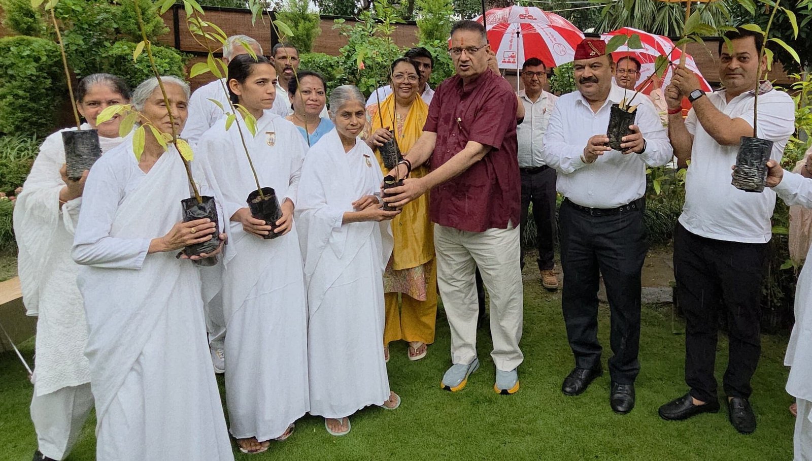 विश्व पर्यावरण दिवस पर पौधारोपण करते कृषि मंत्री गणेश जोशी