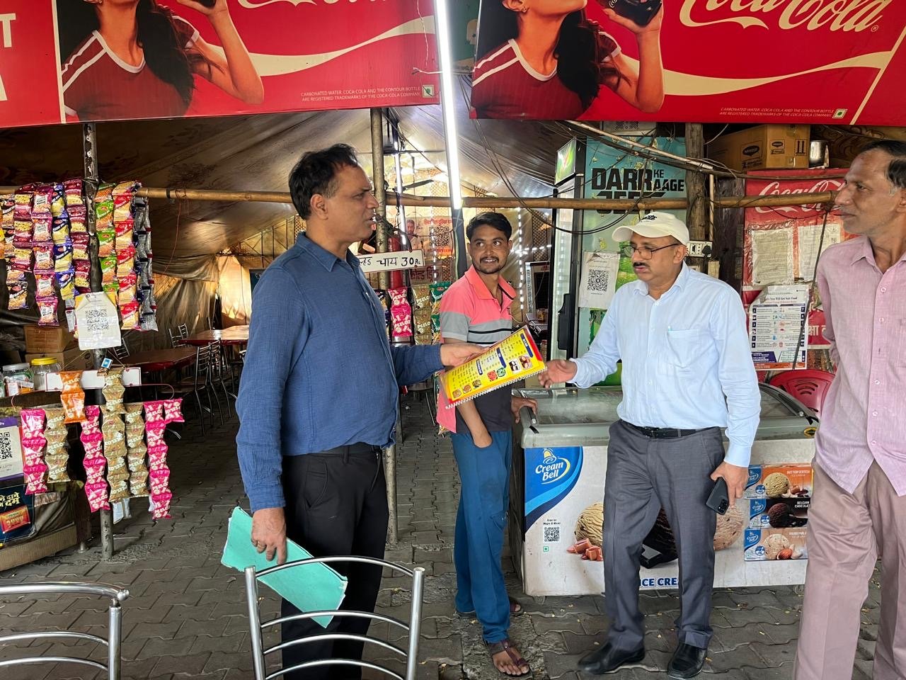 एनएच-58 क्षेत्र में खाद्य सुरक्षा विभाग की छापेमारी, 06 प्रतिष्ठानों का निरीक्षण